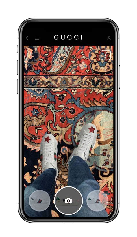 gucci augmented reality shoes|Gucci ar sneakers.